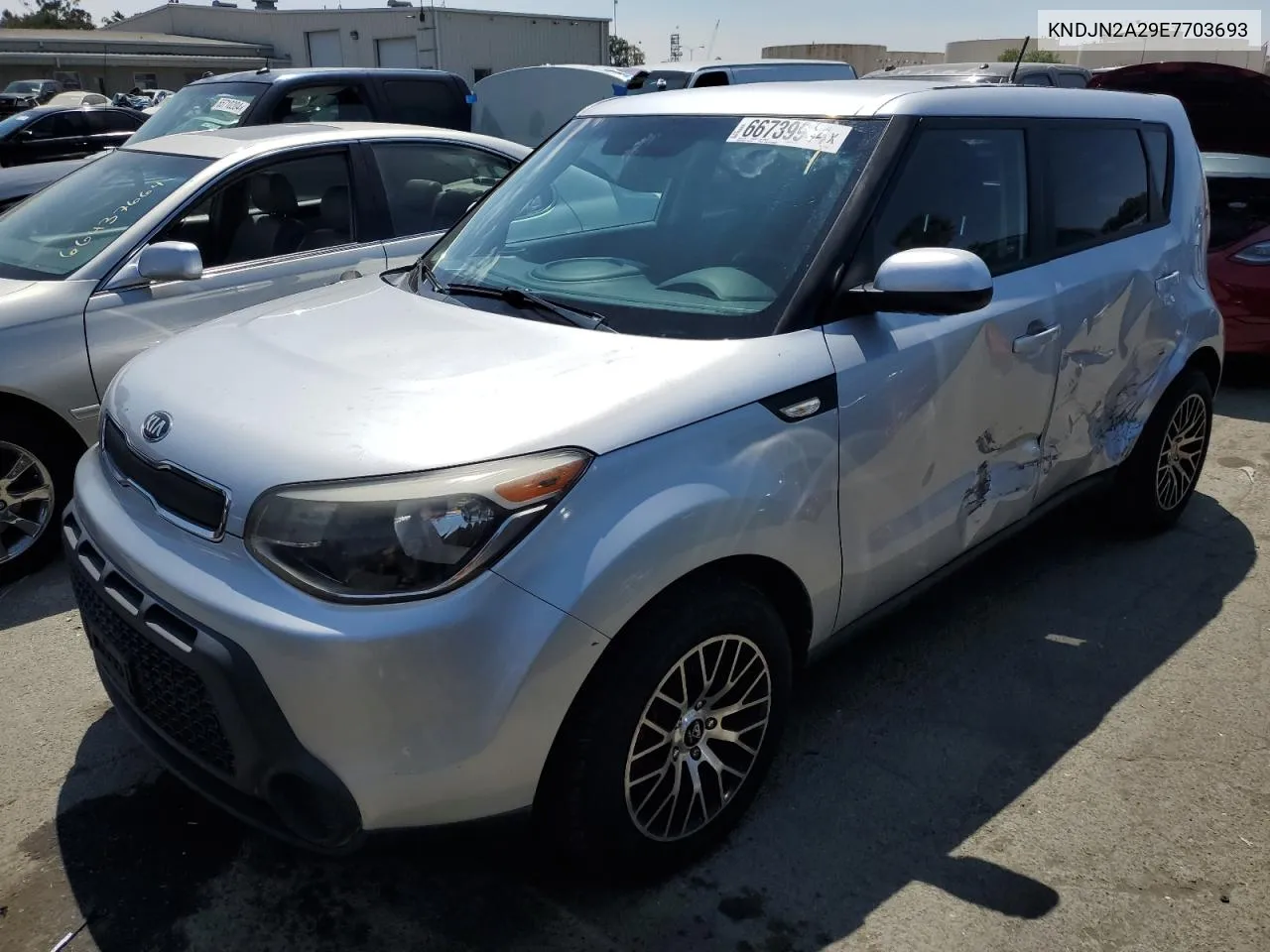 2014 Kia Soul VIN: KNDJN2A29E7703693 Lot: 66739944