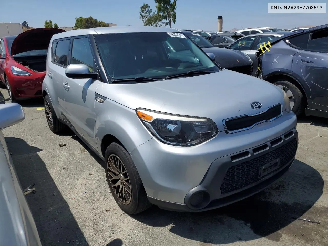 2014 Kia Soul VIN: KNDJN2A29E7703693 Lot: 66739944