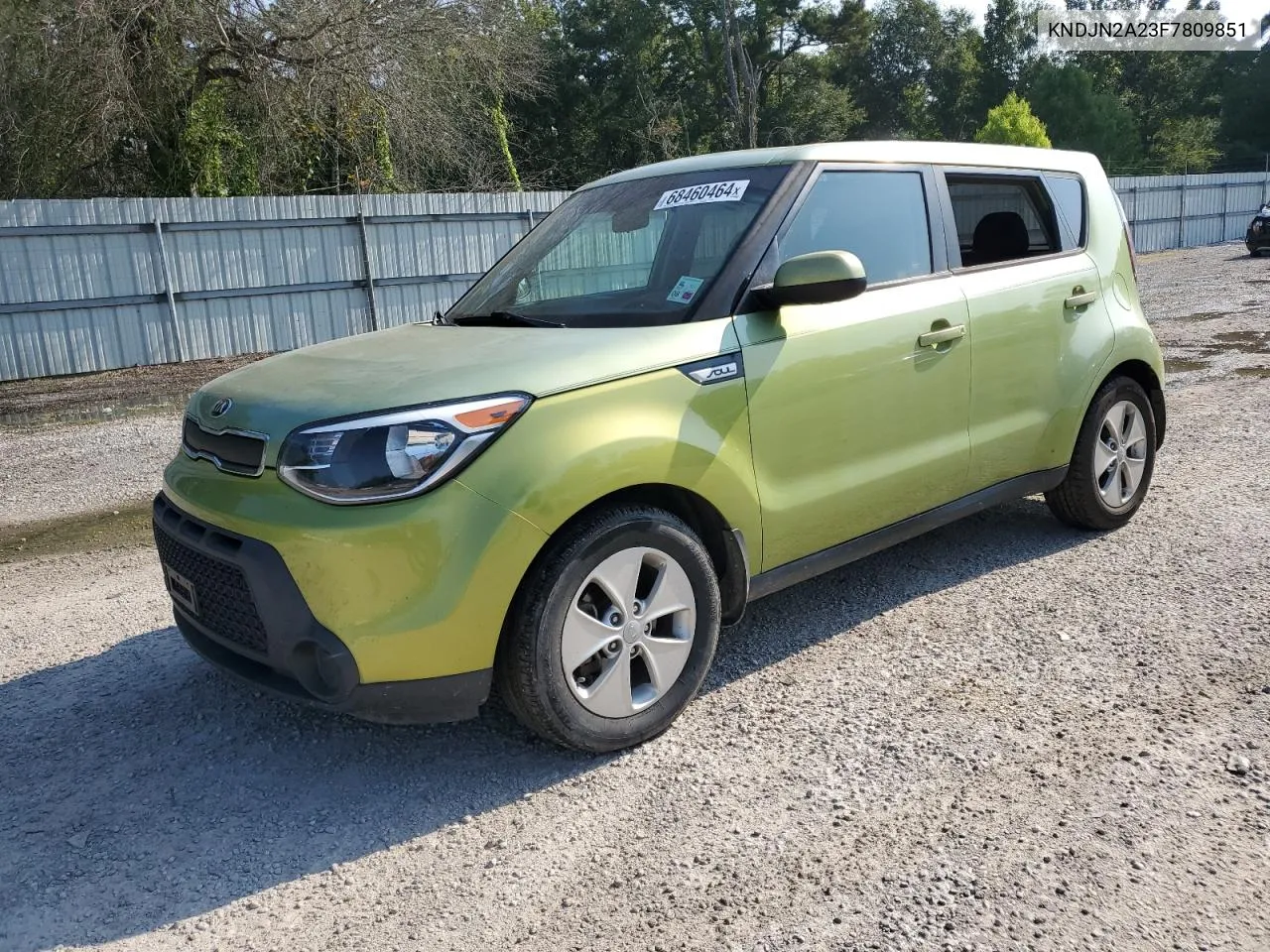 2015 Kia Soul VIN: KNDJN2A23F7809851 Lot: 68460464