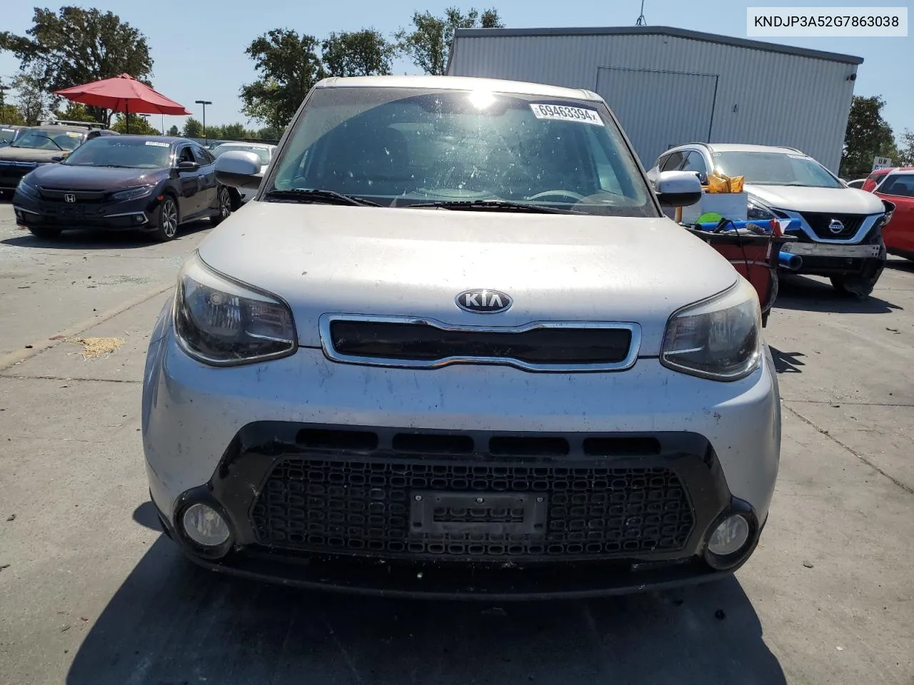 2016 Kia Soul + VIN: KNDJP3A52G7863038 Lot: 69463394