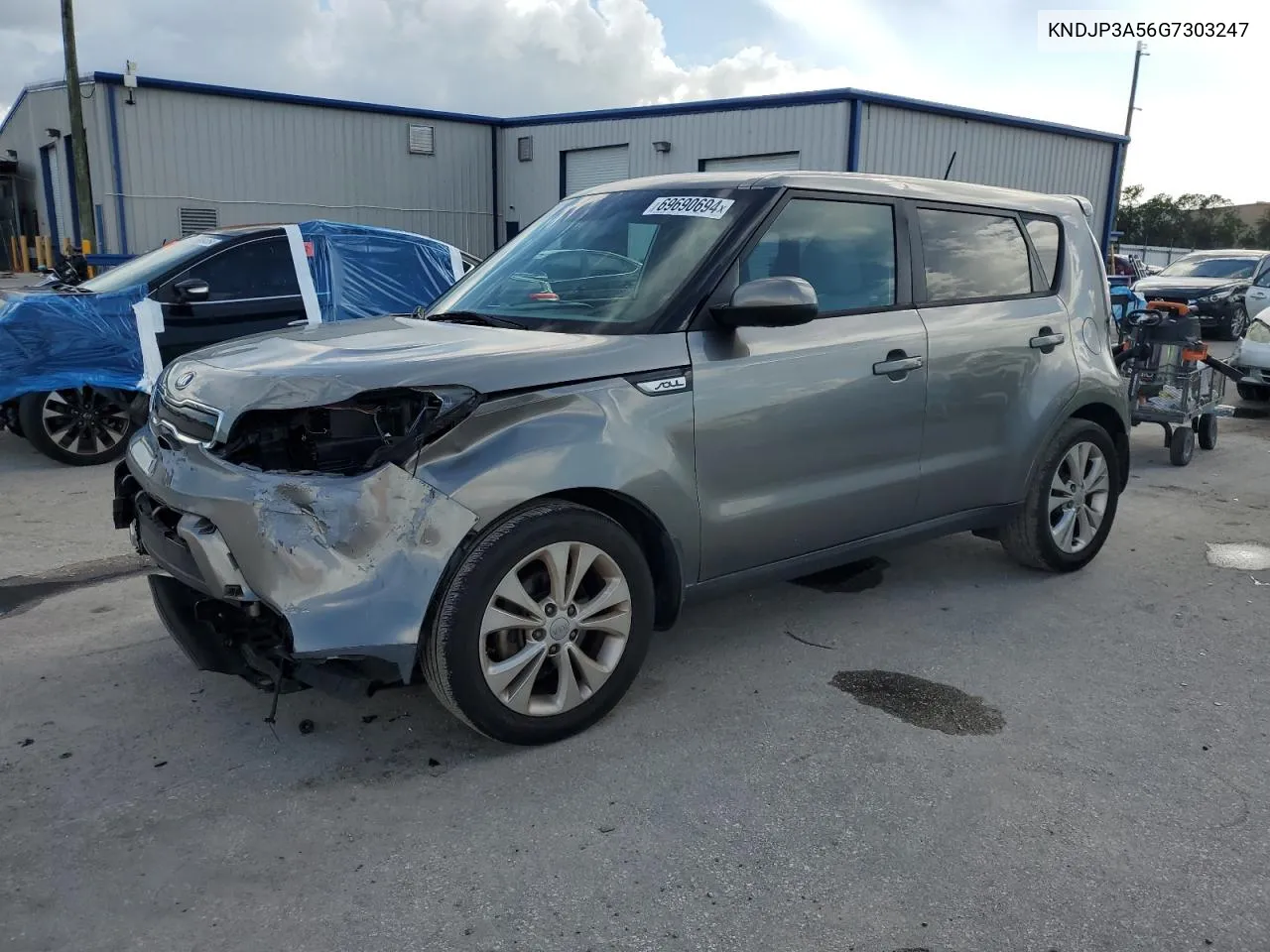 2016 Kia Soul + VIN: KNDJP3A56G7303247 Lot: 69690694