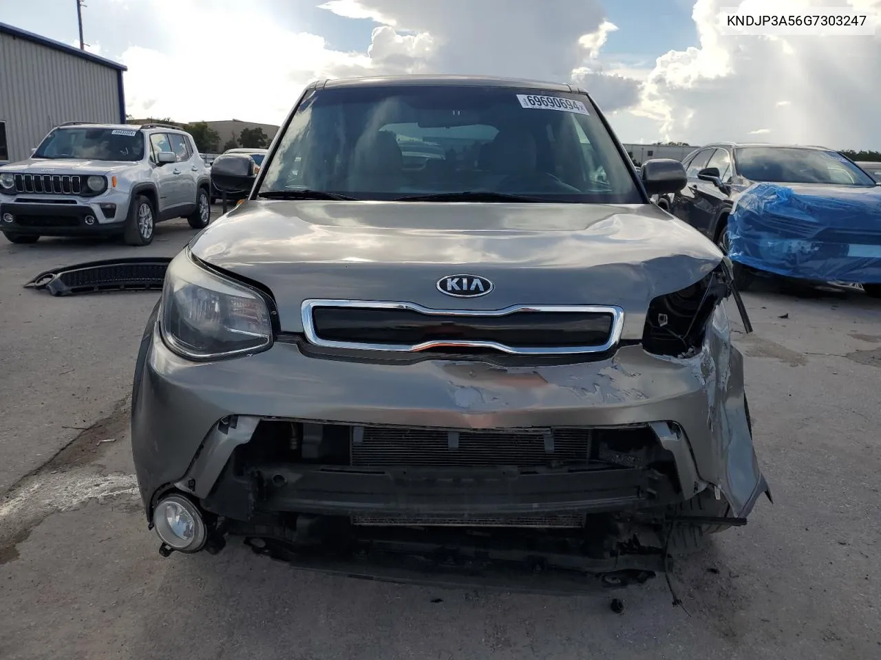 2016 Kia Soul + VIN: KNDJP3A56G7303247 Lot: 69690694