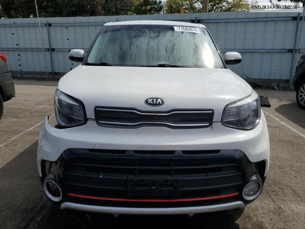 2017 Kia Soul ! VIN: KNDJX3AA3H7502061 Lot: 71685014