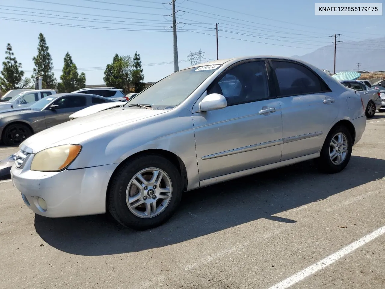 2005 Kia Spectra Lx VIN: KNAFE122855179475 Lot: 66996474