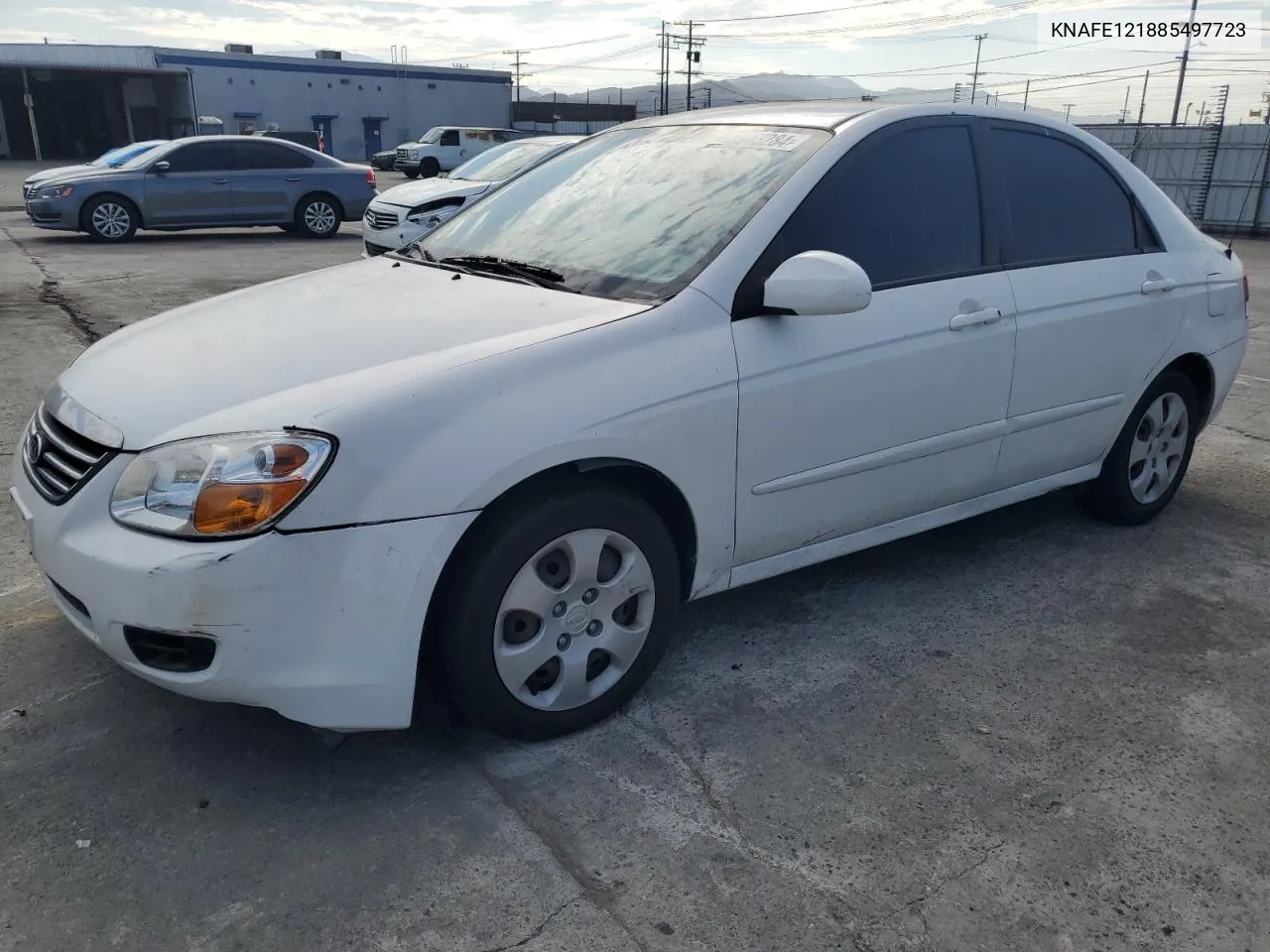 2008 Kia Spectra Ex VIN: KNAFE121885497723 Lot: 63643284