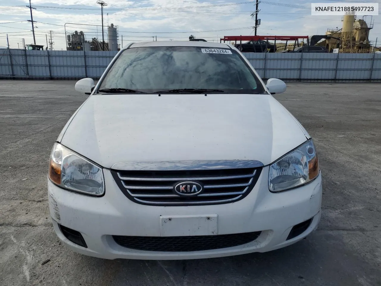 2008 Kia Spectra Ex VIN: KNAFE121885497723 Lot: 63643284