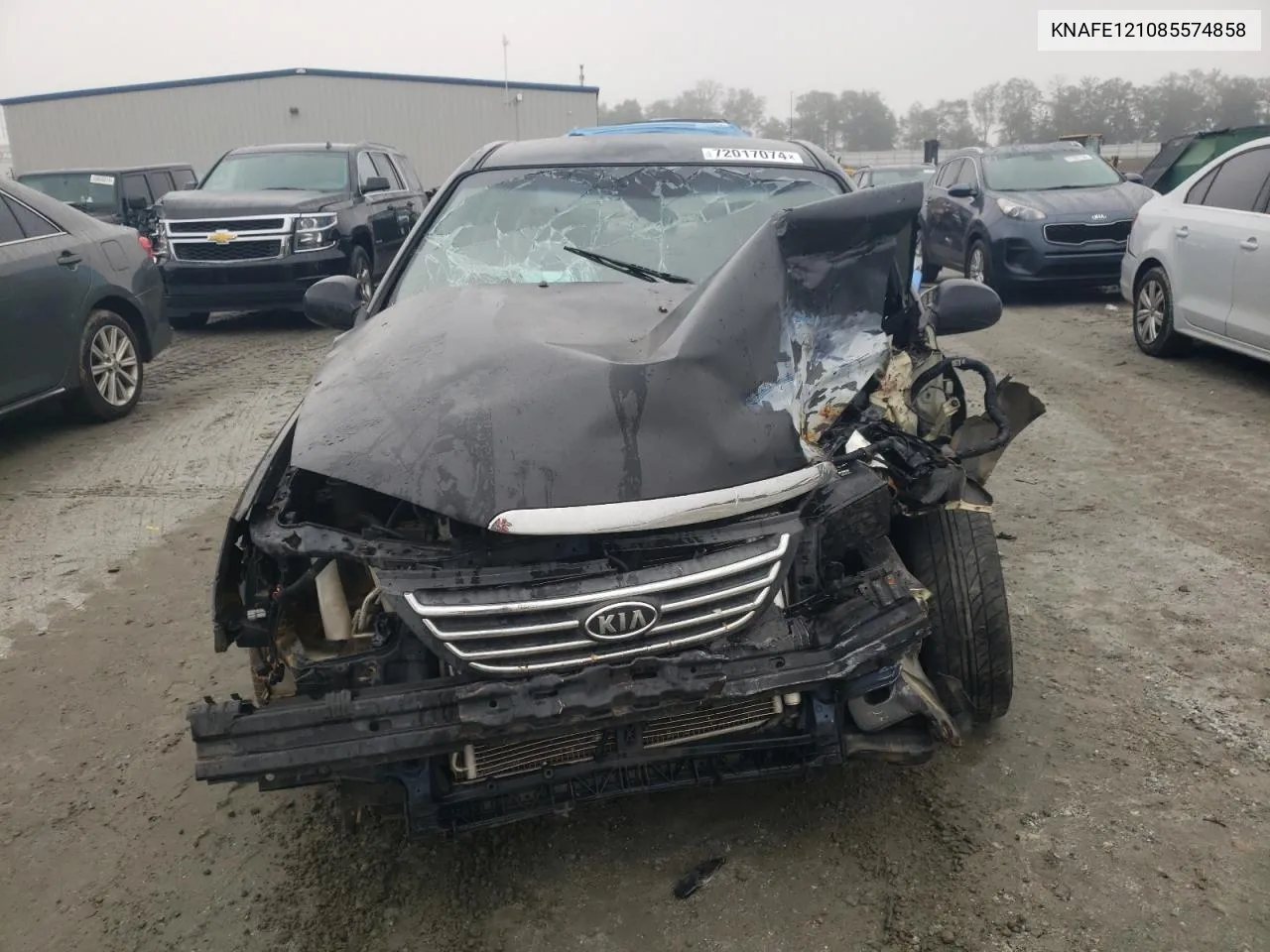 2008 Kia Spectra Ex VIN: KNAFE121085574858 Lot: 72017074