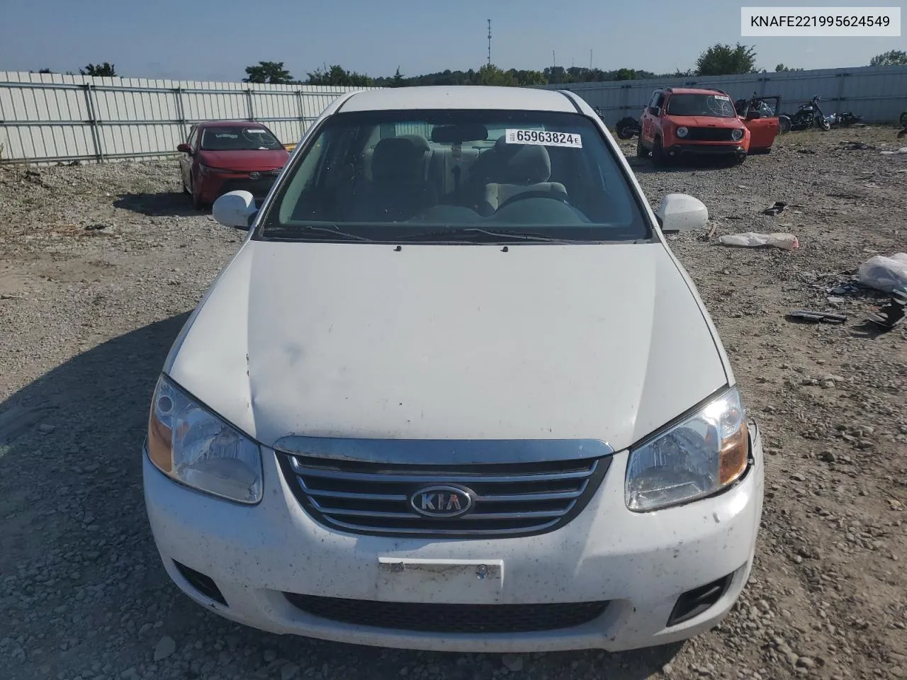 2009 Kia Spectra Ex VIN: KNAFE221995624549 Lot: 65963824