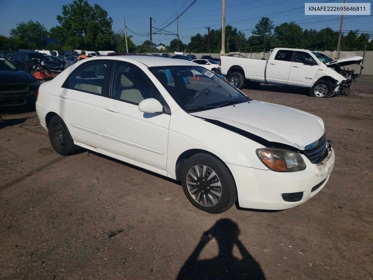 2009 Kia Spectra Ex VIN: KNAFE222695646811 Lot: 66599884