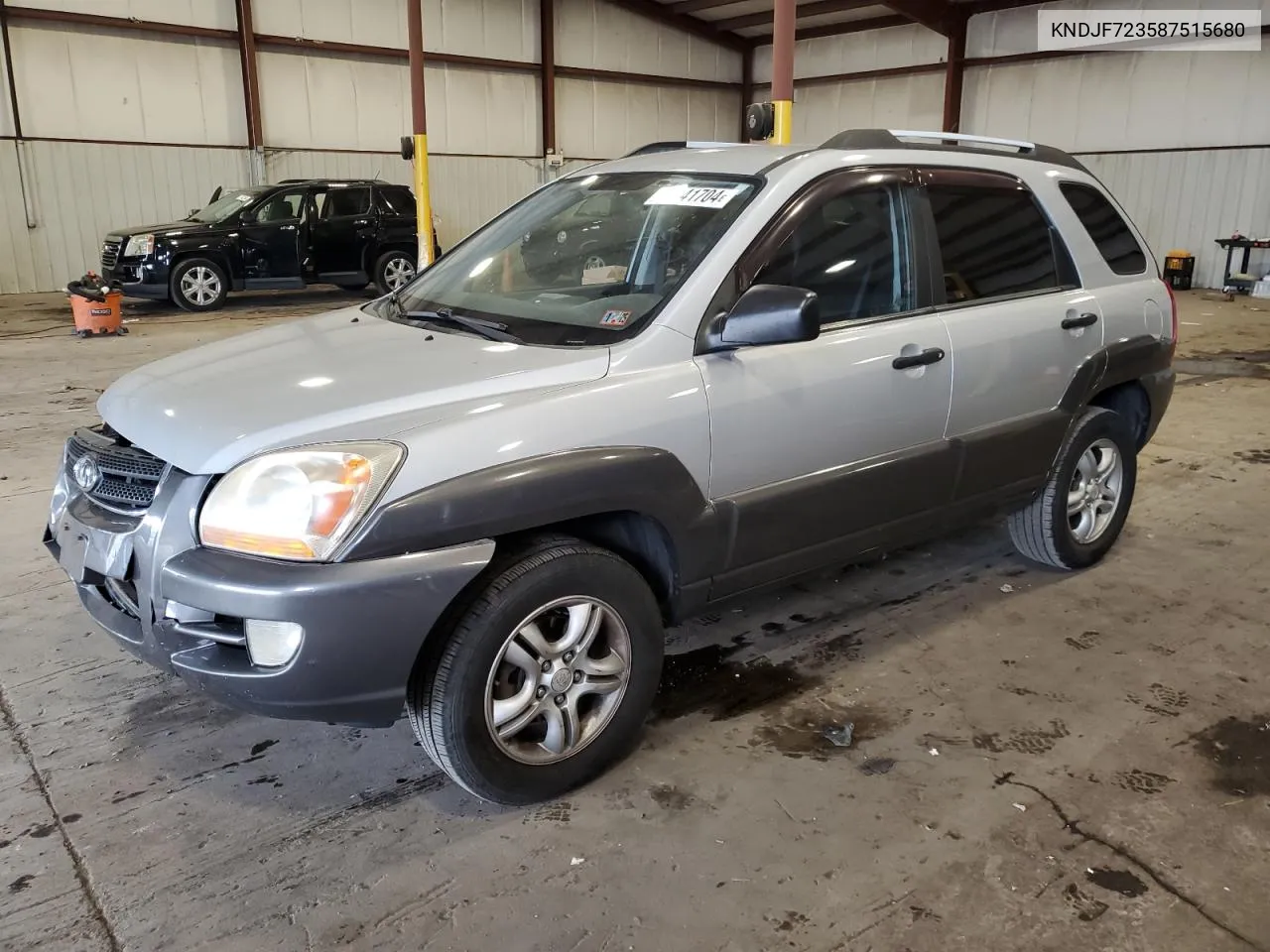 2008 Kia Sportage Ex VIN: KNDJF723587515680 Lot: 71841704