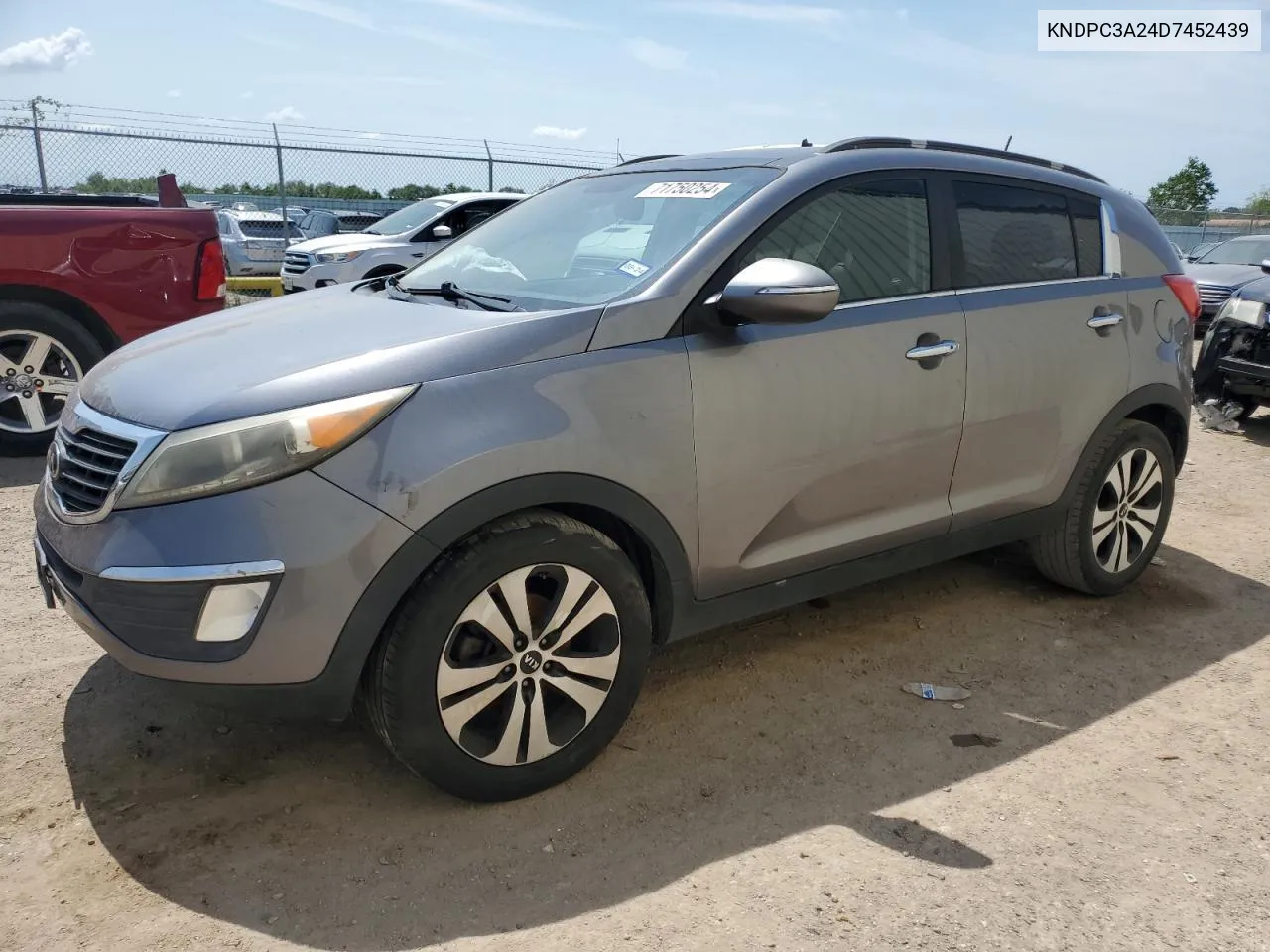 2013 Kia Sportage Ex VIN: KNDPC3A24D7452439 Lot: 71750254