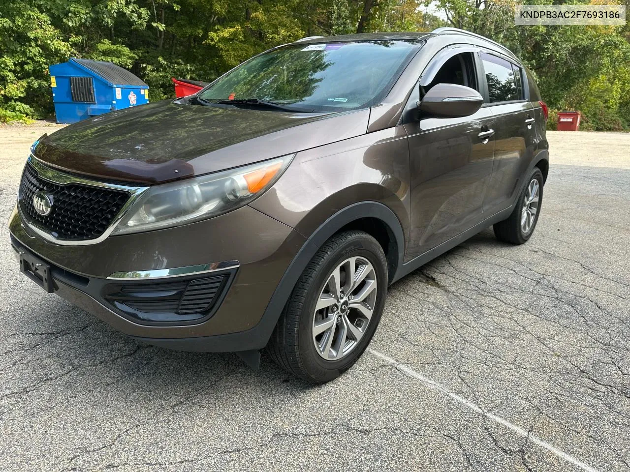 2015 Kia Sportage Lx VIN: KNDPB3AC2F7693186 Lot: 72248854