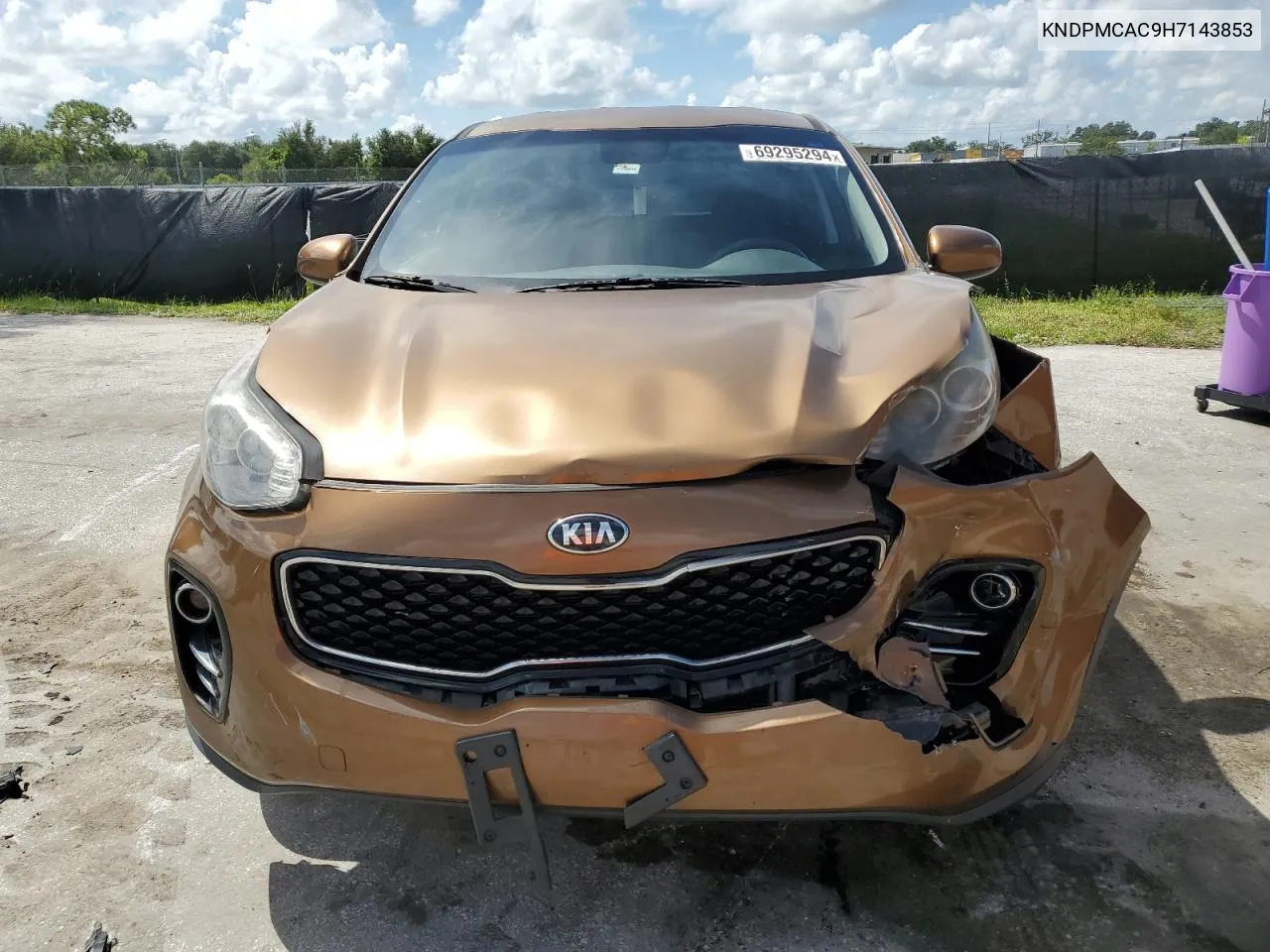 2017 Kia Sportage Lx VIN: KNDPMCAC9H7143853 Lot: 69295294