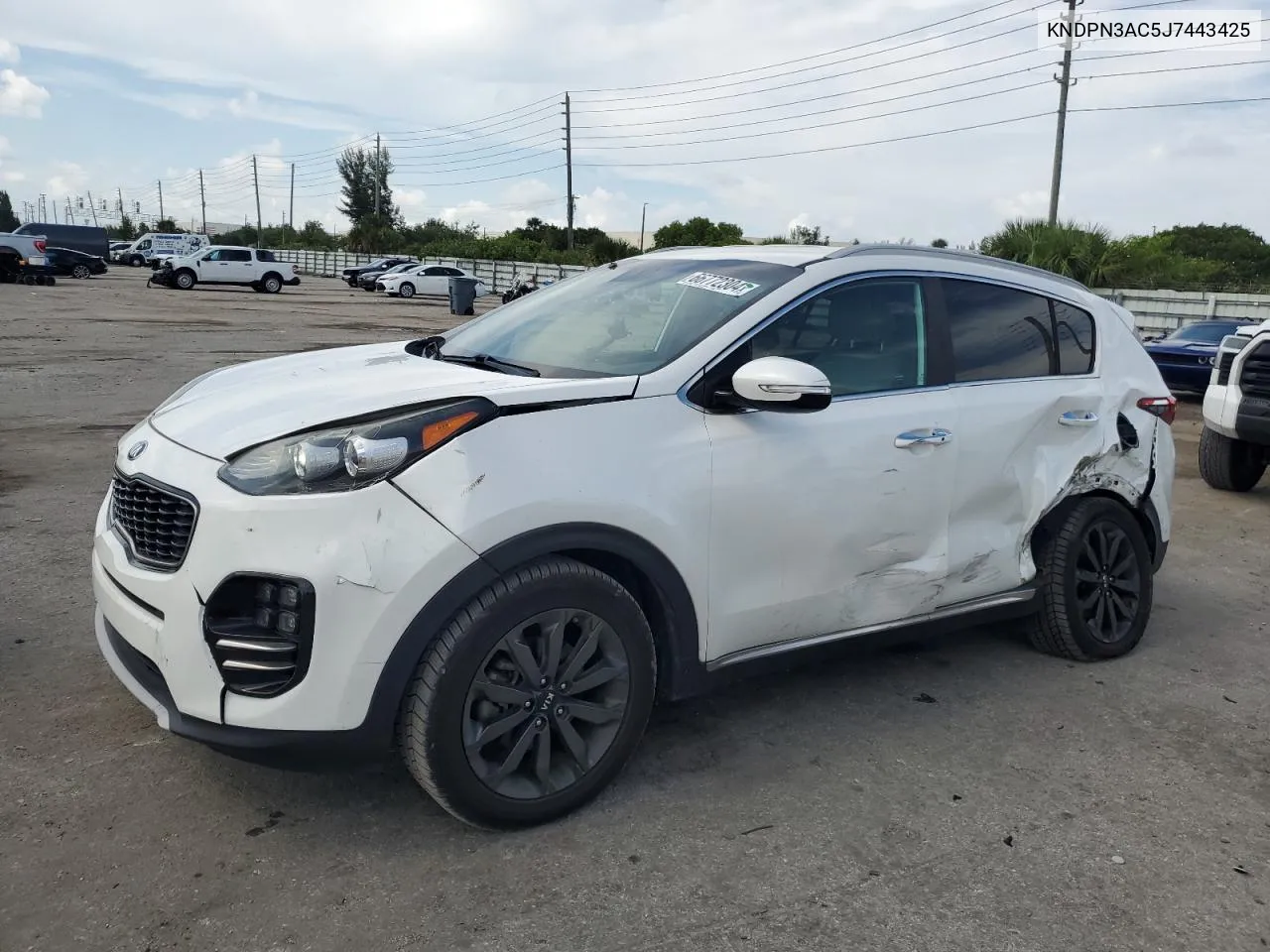 2018 Kia Sportage Ex VIN: KNDPN3AC5J7443425 Lot: 66772304