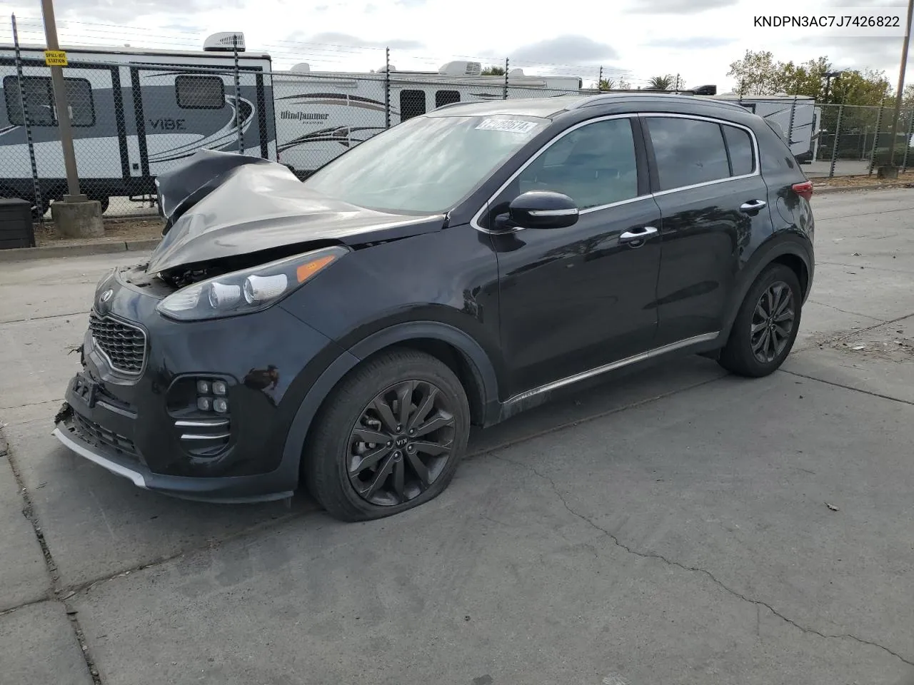 2018 Kia Sportage Ex VIN: KNDPN3AC7J7426822 Lot: 72088674