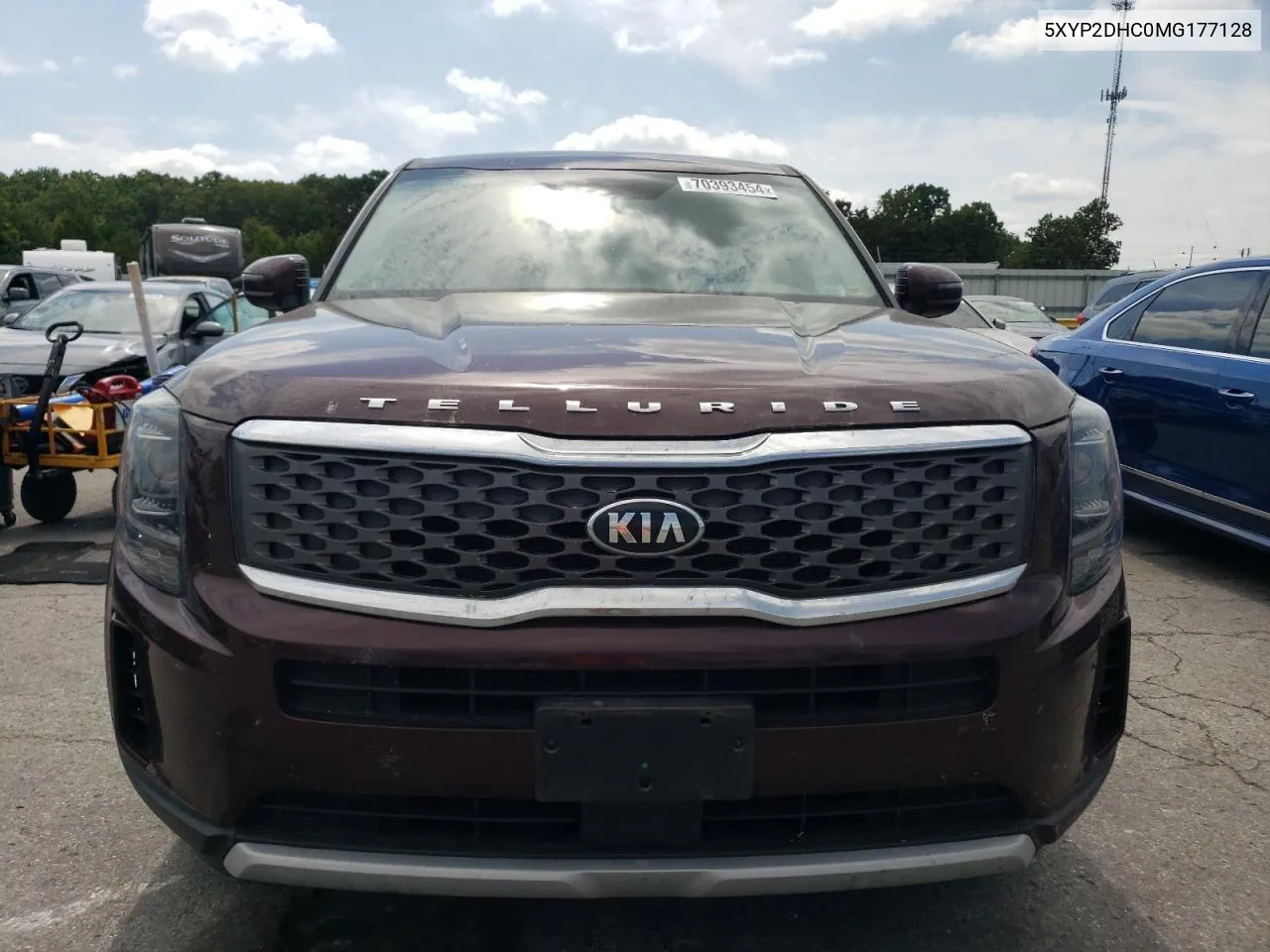 2021 Kia Telluride Lx VIN: 5XYP2DHC0MG177128 Lot: 70393454