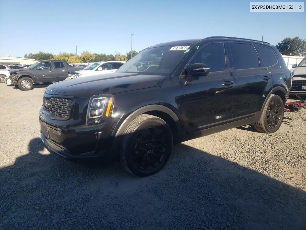 2021 Kia Telluride Ex VIN: 5XYP3DHC3MG153113 Lot: 71119074