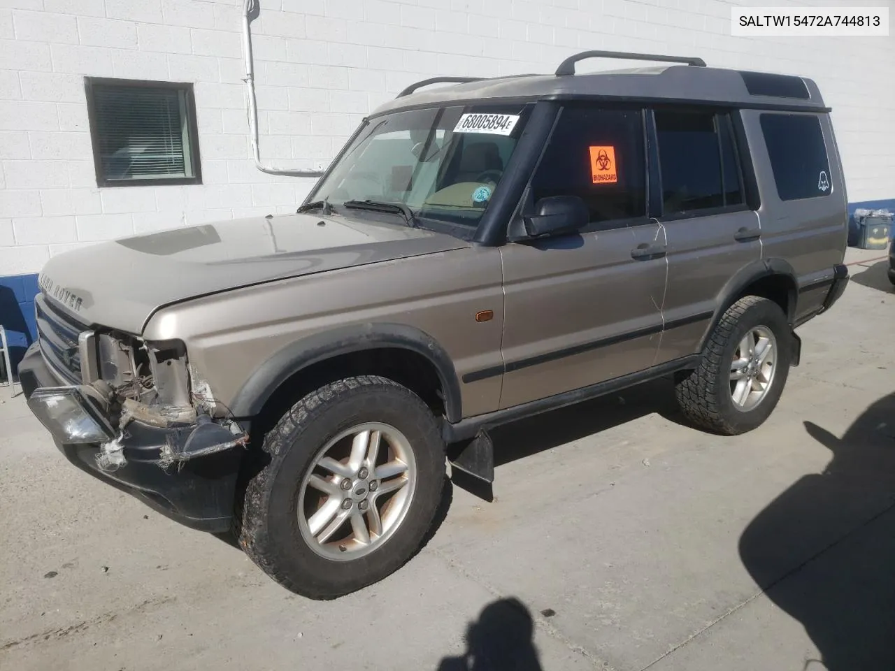 2002 Land Rover Discovery Ii Se VIN: SALTW15472A744813 Lot: 68005894