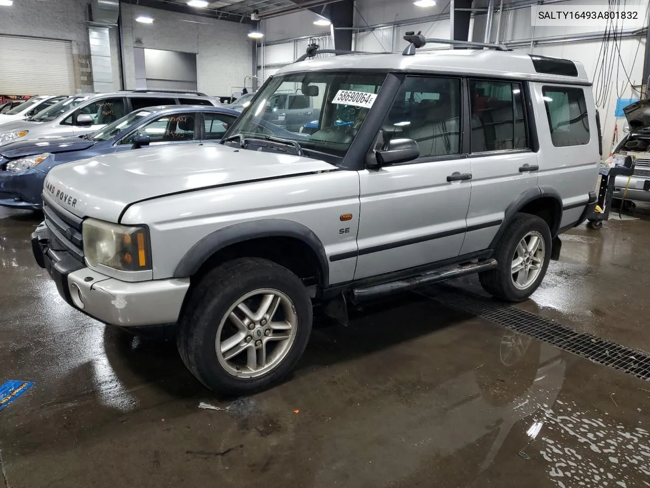 2003 Land Rover Discovery Ii Se VIN: SALTY16493A801832 Lot: 58690064