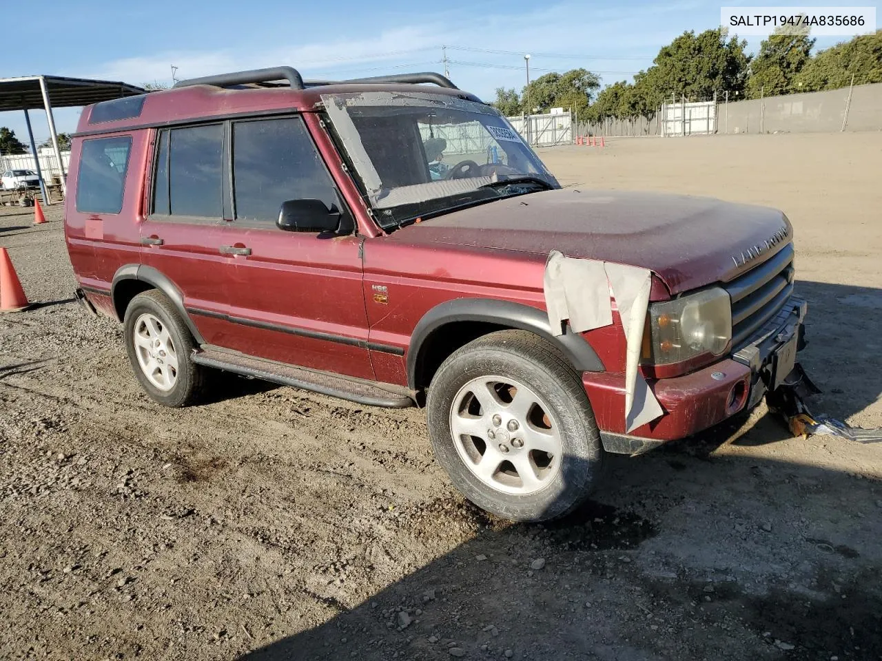 2004 Land Rover Discovery Ii Hse VIN: SALTP19474A835686 Lot: 65089064