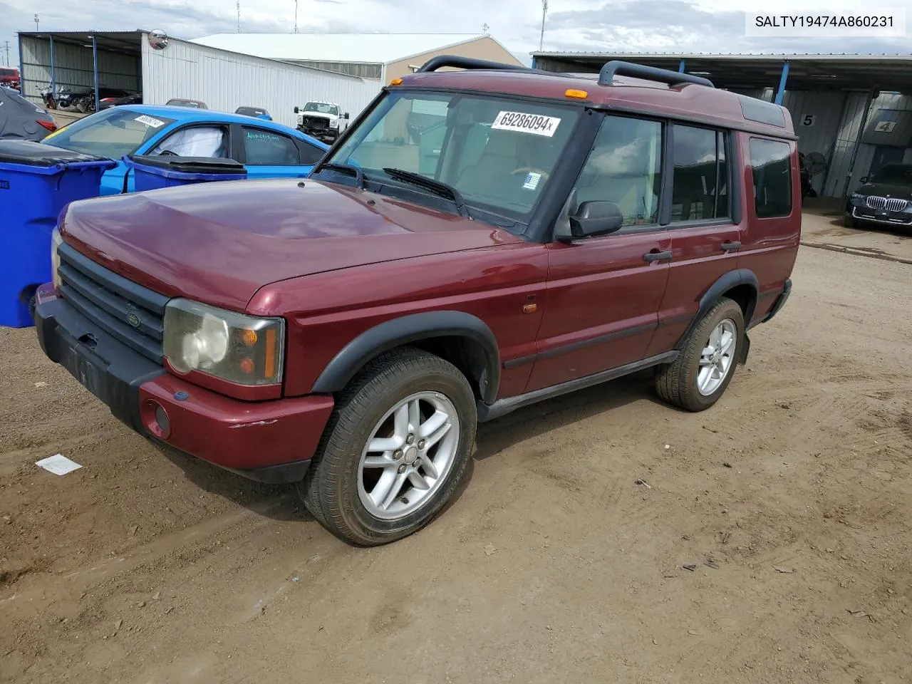 2004 Land Rover Discovery Ii Se VIN: SALTY19474A860231 Lot: 69286094