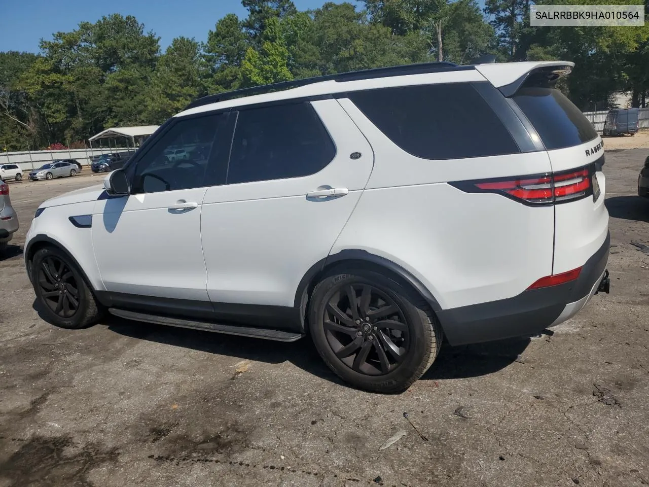 2017 Land Rover Discovery Hse VIN: SALRRBBK9HA010564 Lot: 69017154