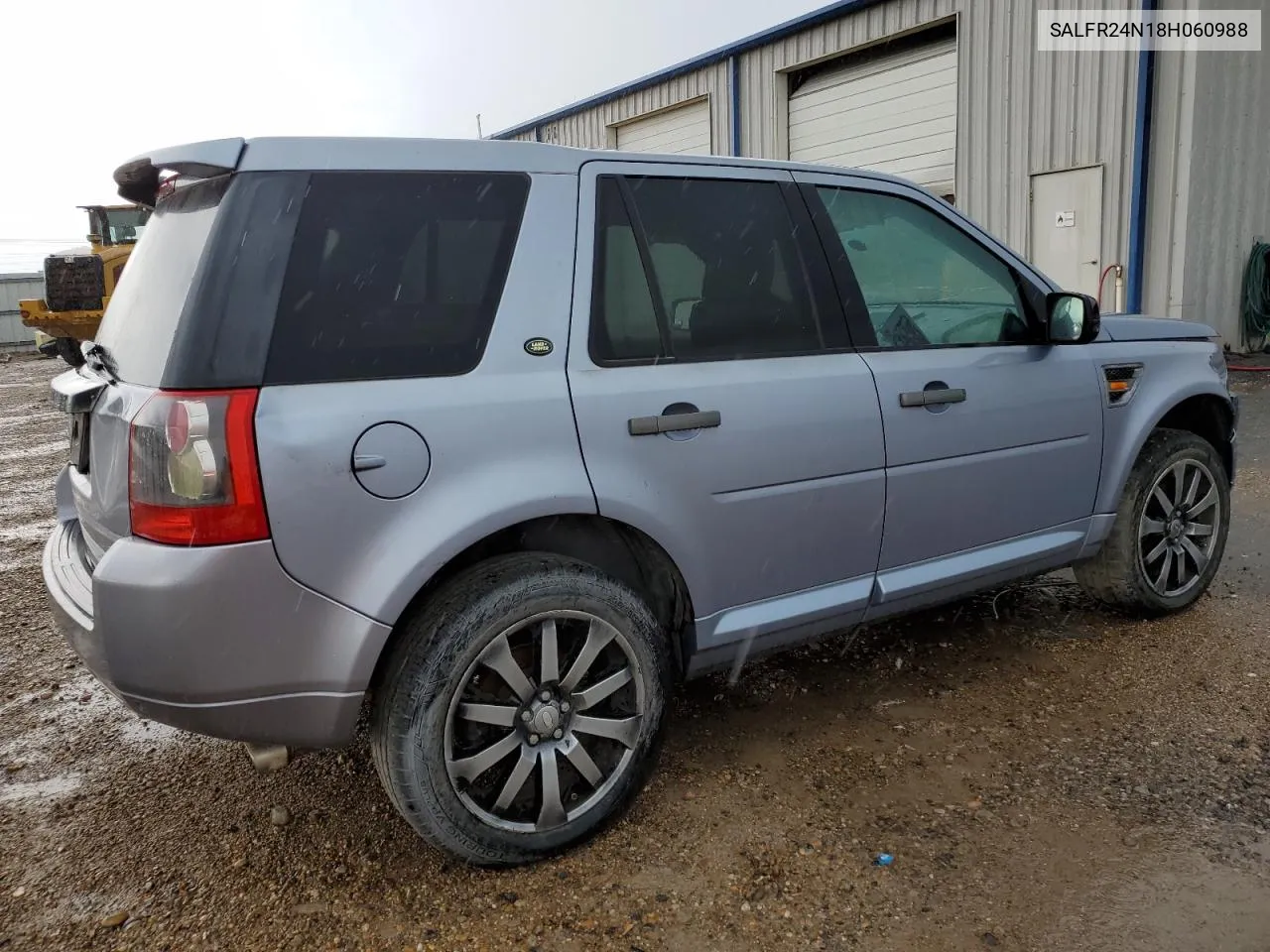 2008 Land Rover Lr2 Hse VIN: SALFR24N18H060988 Lot: 62444524