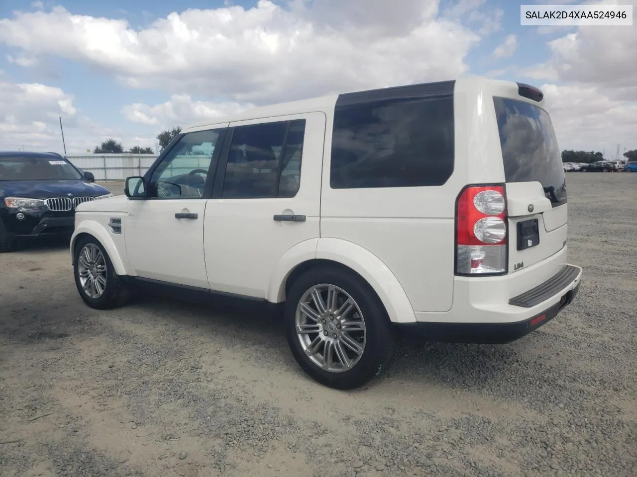 2010 Land Rover Lr4 Hse Luxury VIN: SALAK2D4XAA524946 Lot: 71610584