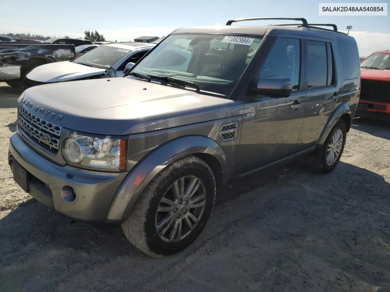 2010 Land Rover Lr4 Hse Luxury VIN: SALAK2D48AA540854 Lot: 71882994