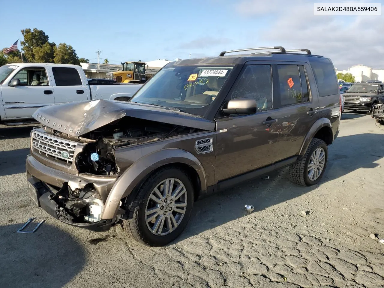 2011 Land Rover Lr4 Hse Luxury VIN: SALAK2D48BA559406 Lot: 69724044