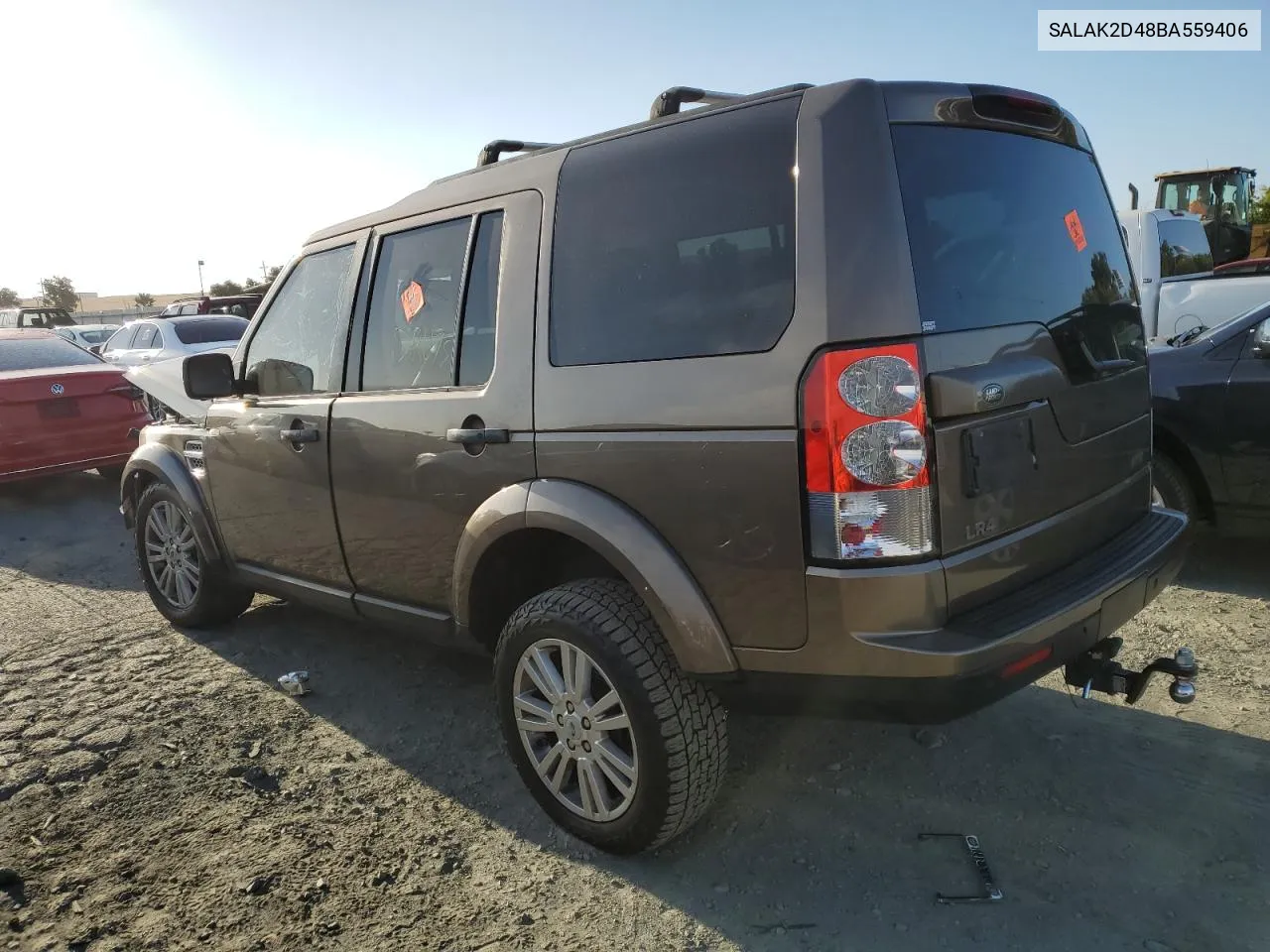 2011 Land Rover Lr4 Hse Luxury VIN: SALAK2D48BA559406 Lot: 69724044