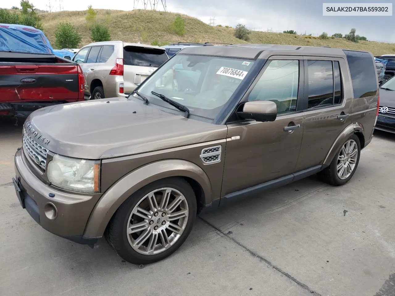 2011 Land Rover Lr4 Hse Luxury VIN: SALAK2D47BA559302 Lot: 70876844