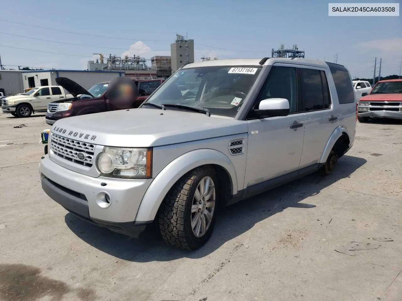 2012 Land Rover Lr4 Hse Luxury VIN: SALAK2D45CA603508 Lot: 67137164