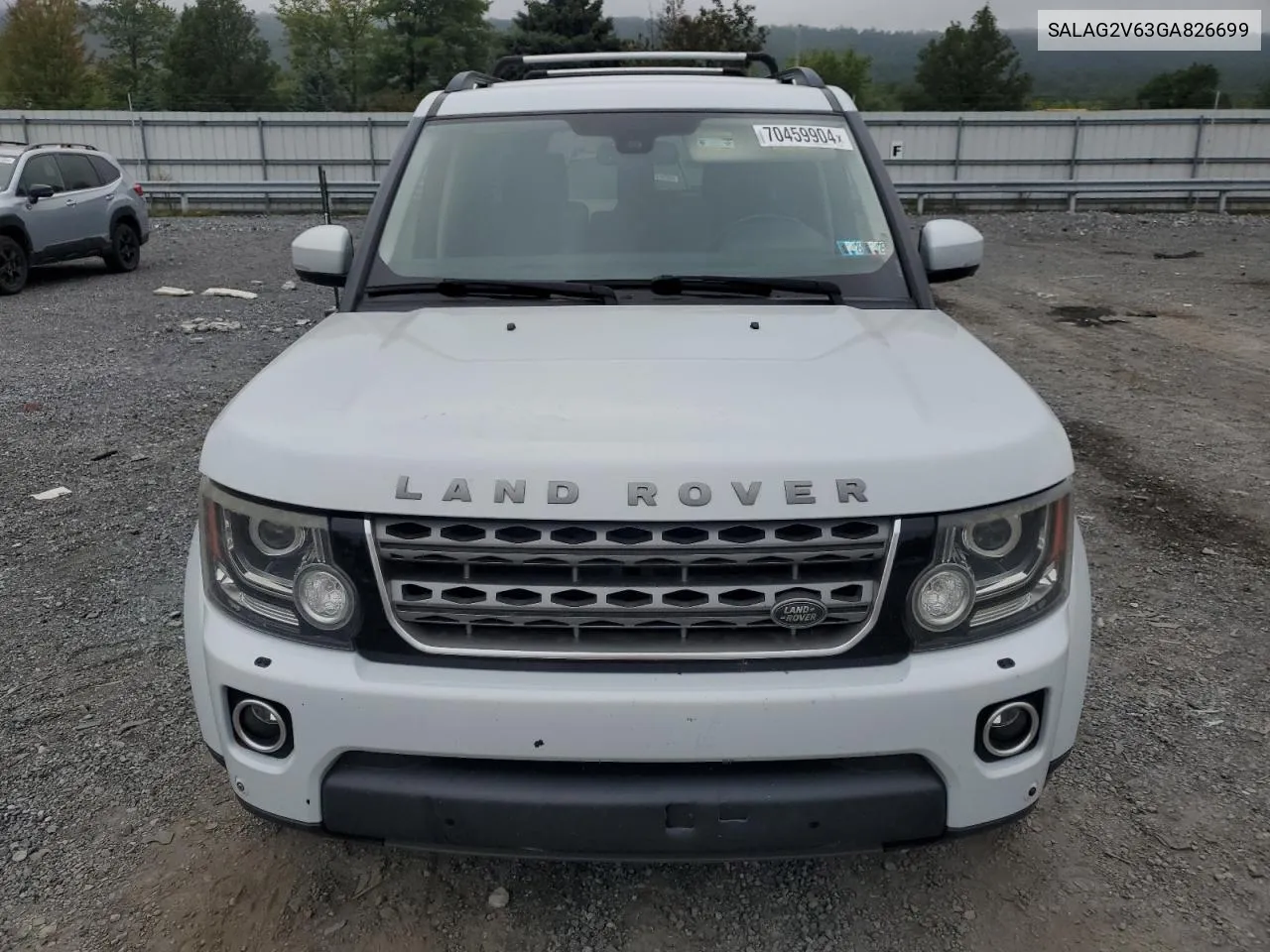 2016 Land Rover Lr4 Hse VIN: SALAG2V63GA826699 Lot: 70459904