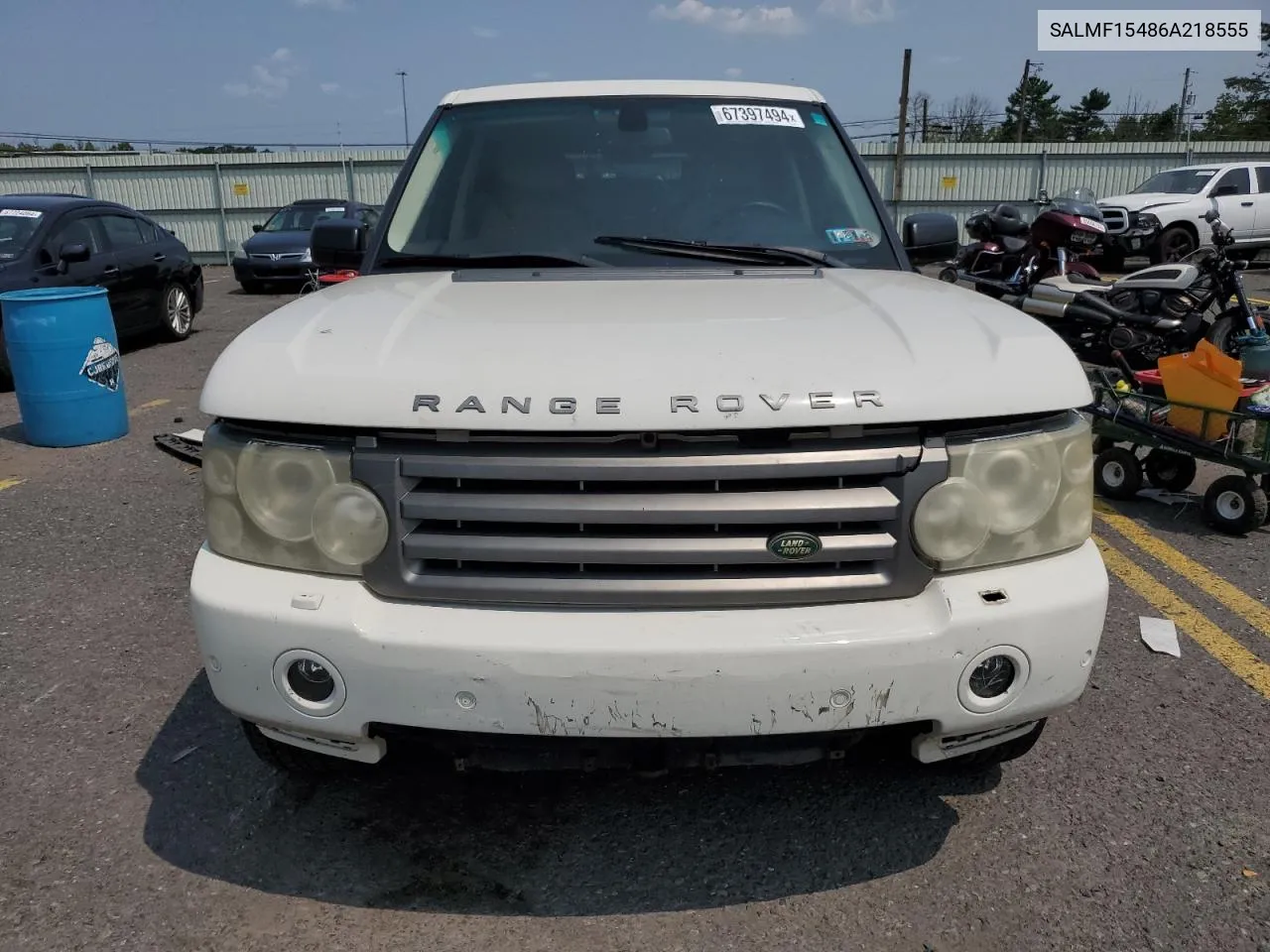 2006 Land Rover Range Rover Hse VIN: SALMF15486A218555 Lot: 67397494