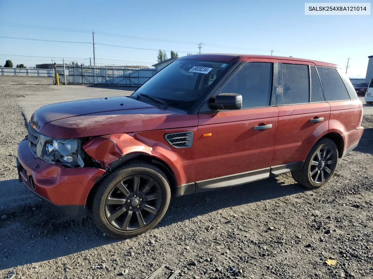 SALSK254X8A121014 2008 Land Rover Range Rover Sport Hse