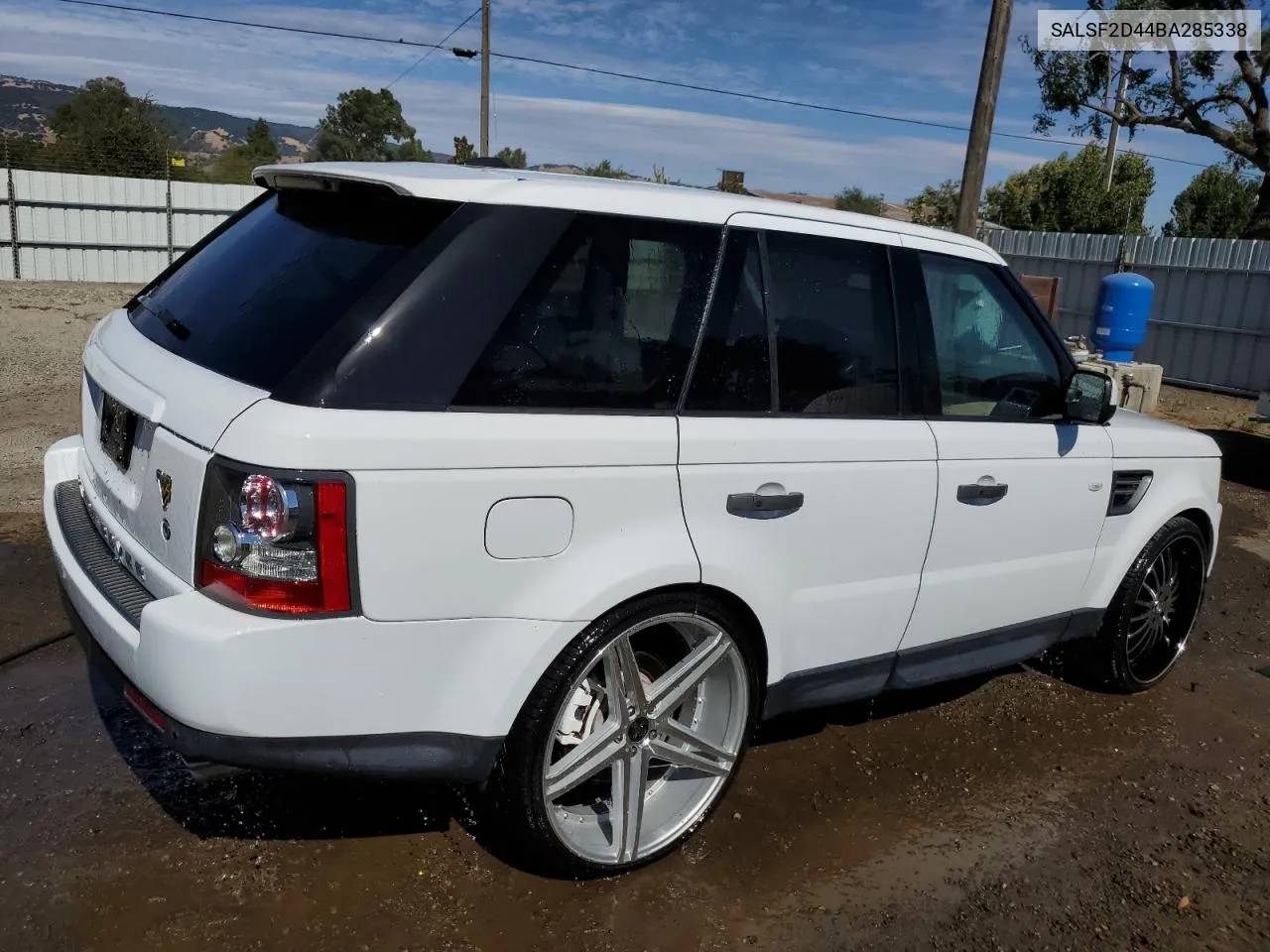 2011 Land Rover Range Rover Sport Hse VIN: SALSF2D44BA285338 Lot: 67340864