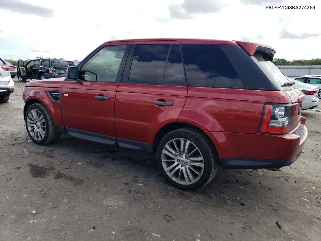 2011 Land Rover Range Rover Sport Hse VIN: SALSF2D48BA274259 Lot: 70342214