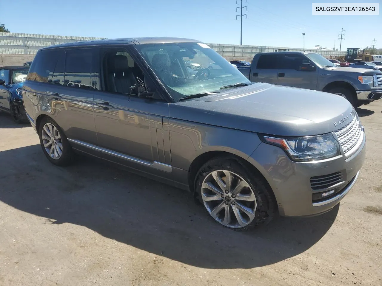 2014 Land Rover Range Rover Hse VIN: SALGS2VF3EA126543 Lot: 71831284