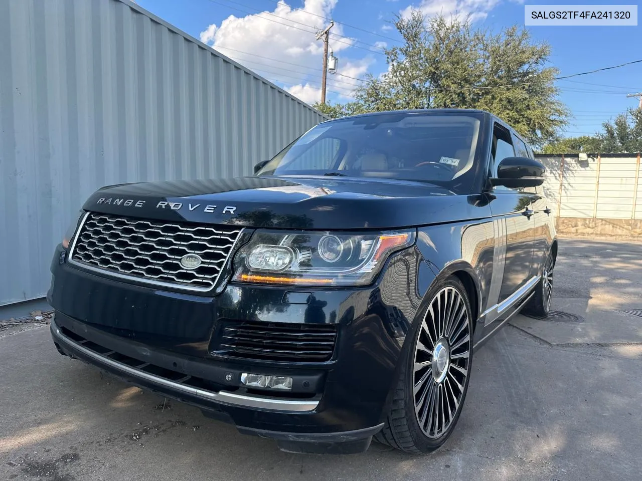 2015 Land Rover Range Rover Supercharged VIN: SALGS2TF4FA241320 Lot: 72478564