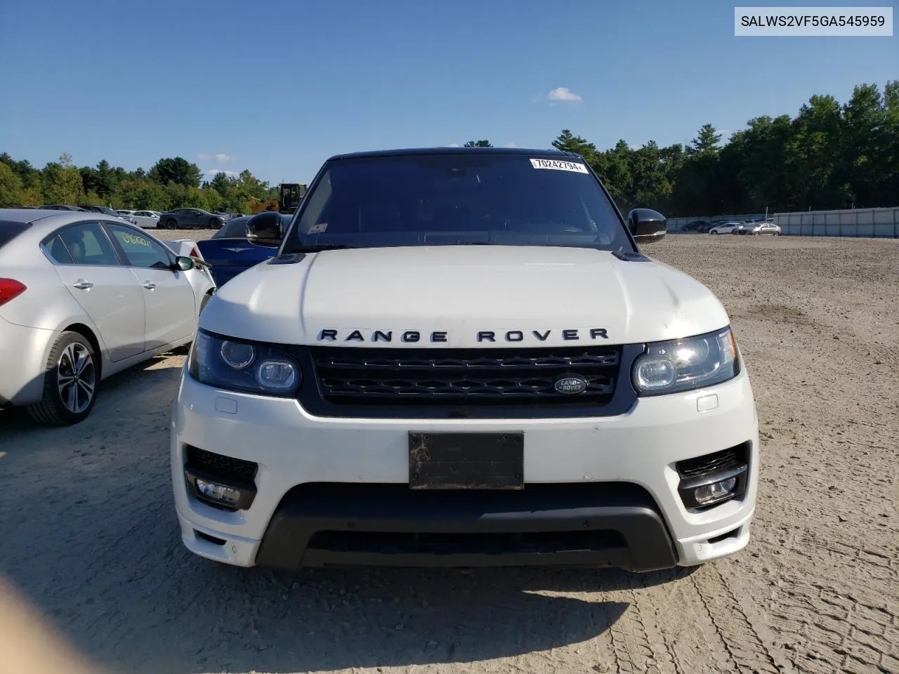 SALWS2VF5GA545959 2016 Land Rover Range Rover Sport Hst