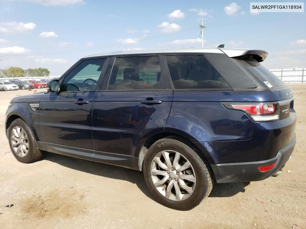 SALWR2PF1GA118934 2016 Land Rover Range Rover Sport Hse