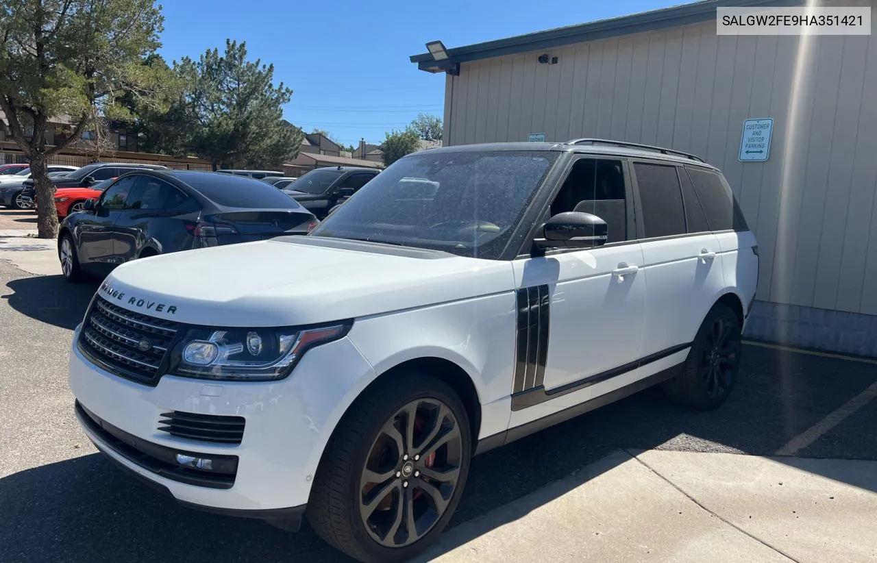 2017 Land Rover Range Rover Sv Autobiography VIN: SALGW2FE9HA351421 Lot: 72602724