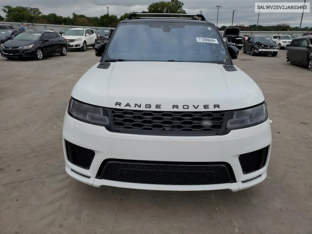 2018 Land Rover Range Rover Sport Hse Dynamic VIN: SALWV2SV2JA803493 Lot: 71266644