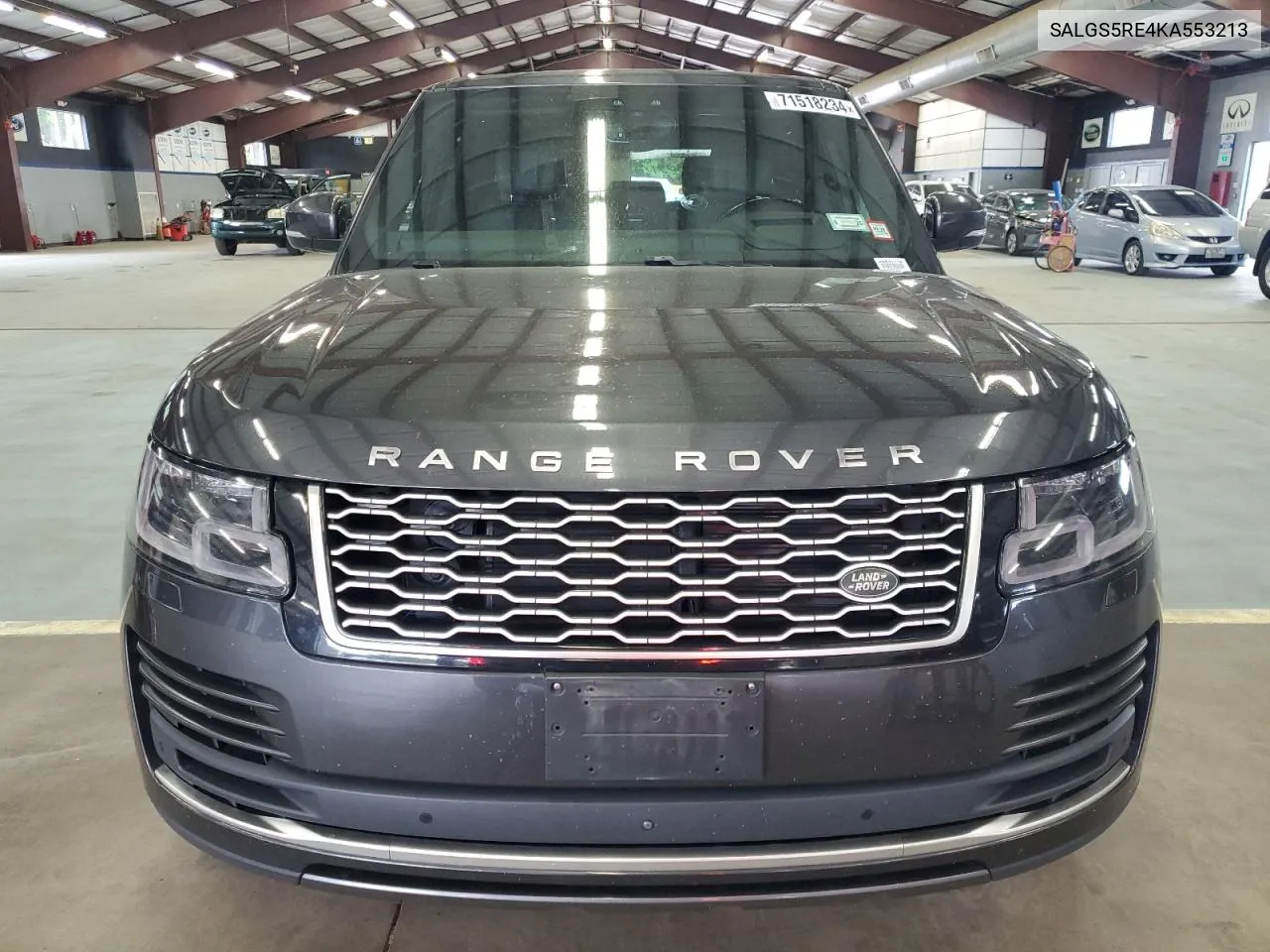 2019 Land Rover Range Rover Supercharged VIN: SALGS5RE4KA553213 Lot: 71518234