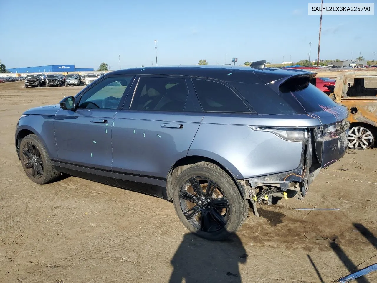 2019 Land Rover Range Rover Velar R-Dynamic Se VIN: SALYL2EX3KA225790 Lot: 71832344