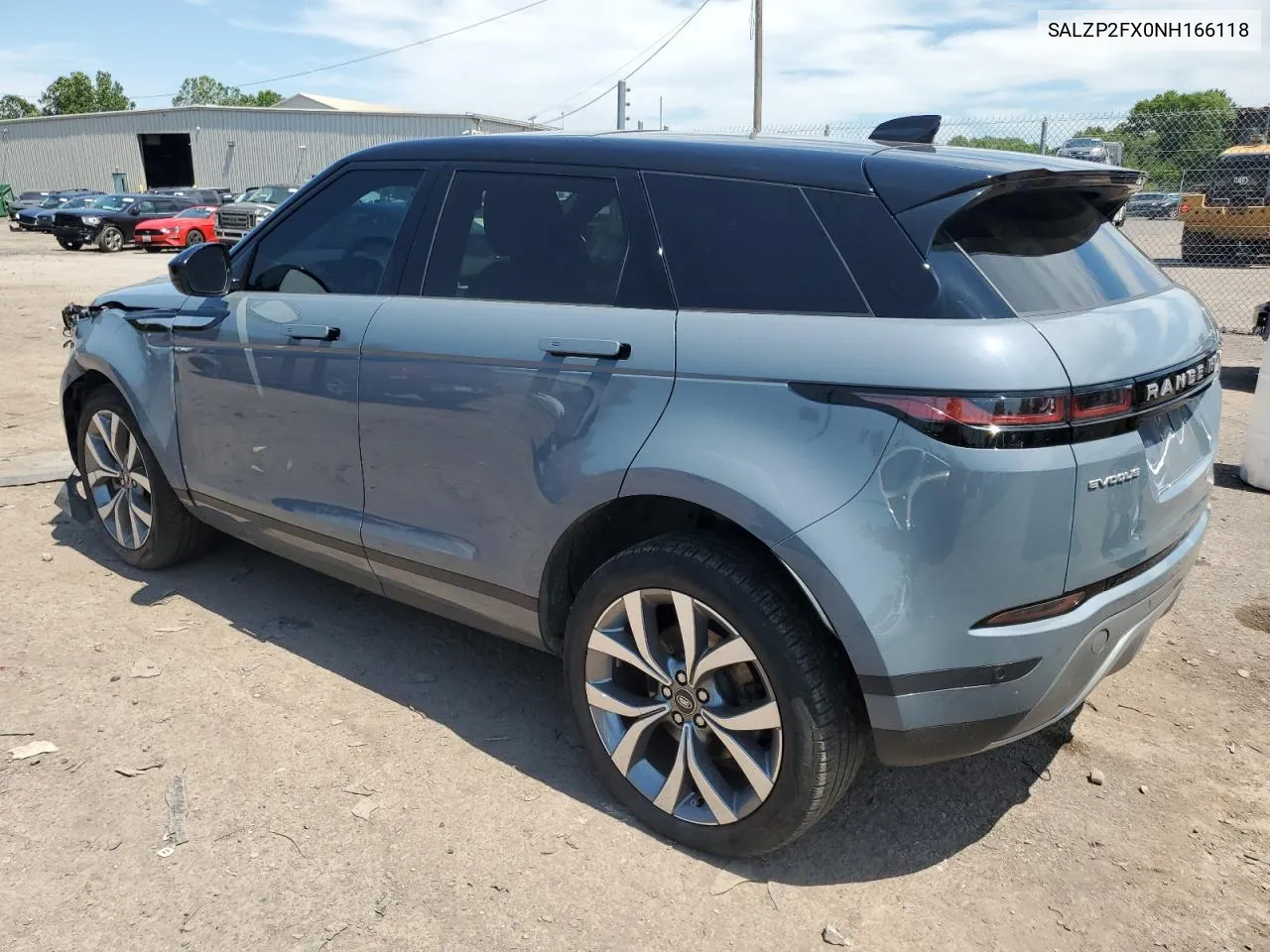 2022 Land Rover Range Rover Evoque Se VIN: SALZP2FX0NH166118 Lot: 62733184