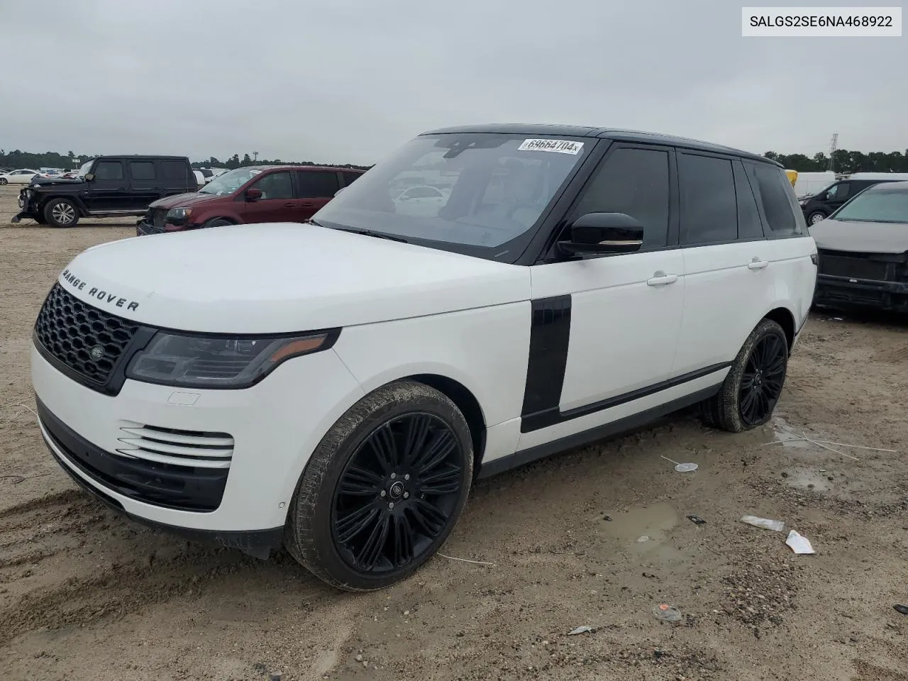 2022 Land Rover Range Rover Westminster Edition VIN: SALGS2SE6NA468922 Lot: 69664704