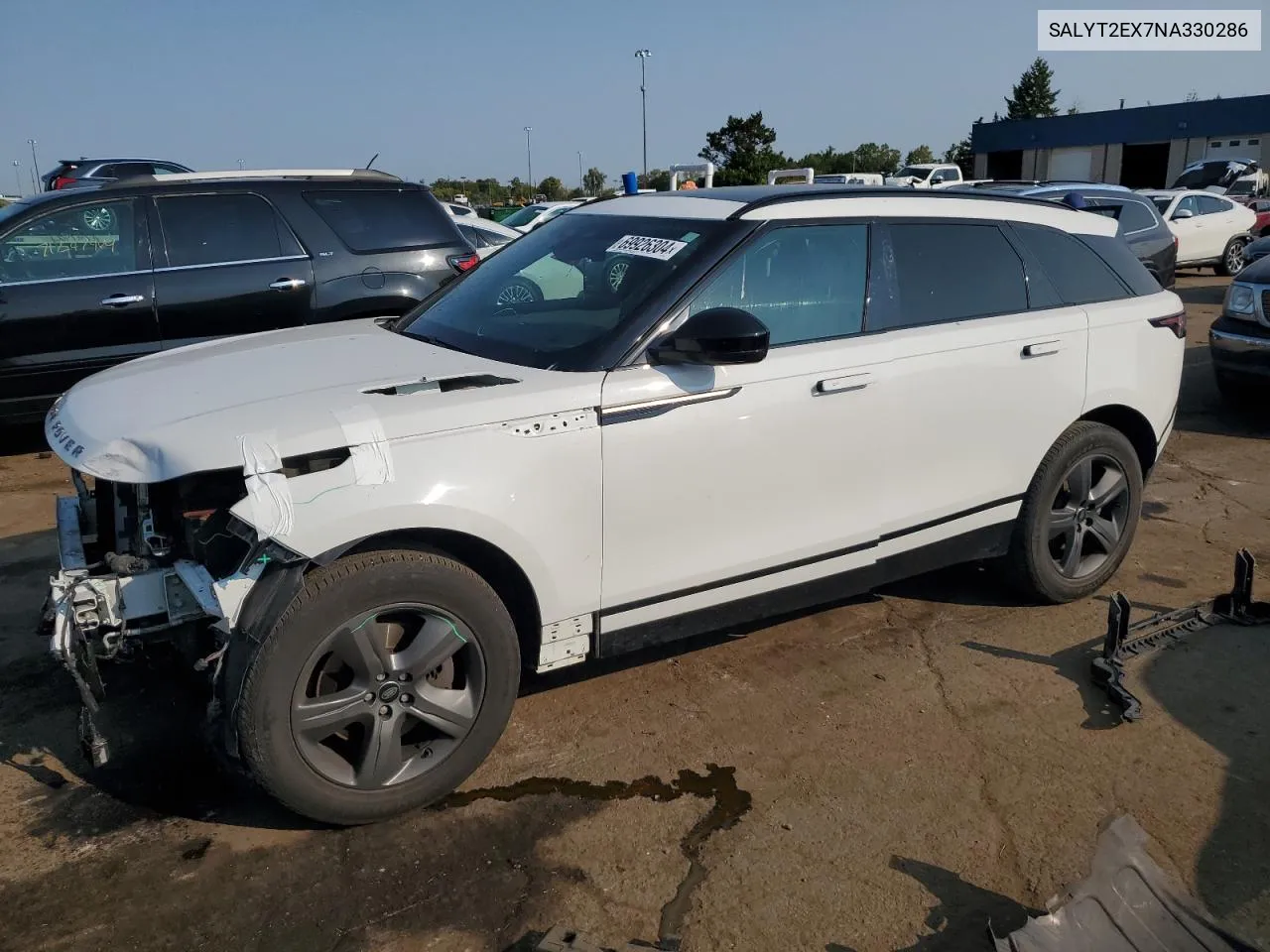 2022 Land Rover Range Rover Velar R-Dynamic S VIN: SALYT2EX7NA330286 Lot: 69926304