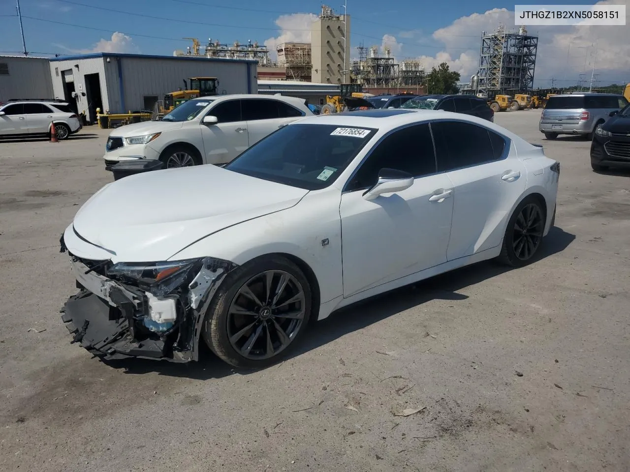 JTHGZ1B2XN5058151 2022 Lexus Is 350 F Sport